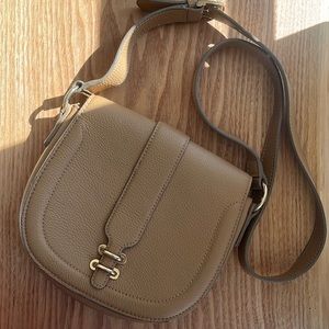 Tan/camel banana republic leather purse